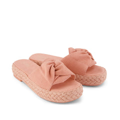 Womens Abby Slide Flatform Espadrille Sandal Bloom Heritage Canvas