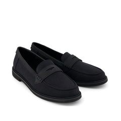 Womens Marie Loafer Black Textile