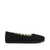 Womens Alpargata Ballet Flat All Black Heritage Canvas
