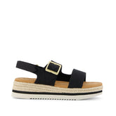 Giana Kids Sandal Black Canvas