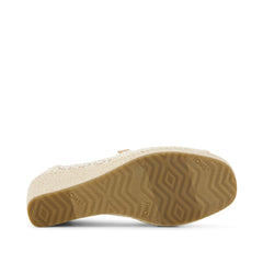Womens Essential Wedge Natural Moroccan Crochet