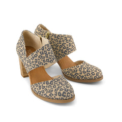 Womens Milan Nova Heel Leopard Print
