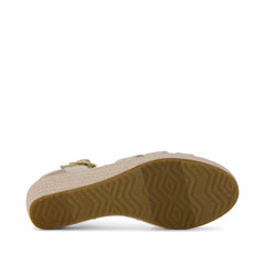Womens Julia Wedge Sandal Champagne Sparkle