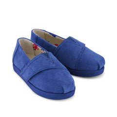 TOMS x Jamie Mizrahi Alpargata Classic Blue Suede Toddler  Shoe