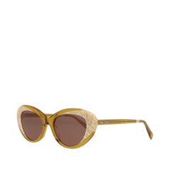Luna Striped Sunflower Handcrafted Sunglasses