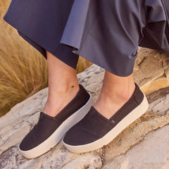 Verona Black Slip On Sneaker