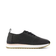 Womens Resident Plus Lace-Up Sneaker Charcoal Engineered Knit