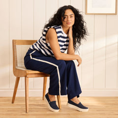Womens Verona Slip On Sneaker Navy Heritage Canvas