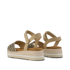 Diana Kids Sandal Natural Leopard Spots