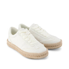 Womens Jesse Espadrille Sneaker White Canvas